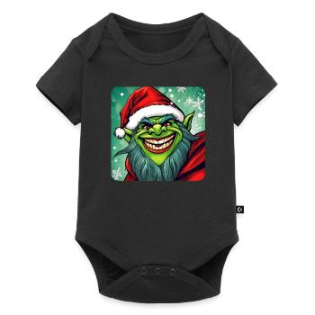 Troll de Noël maléfique - Body à manches courtes Premium Bébé - noir - Devant