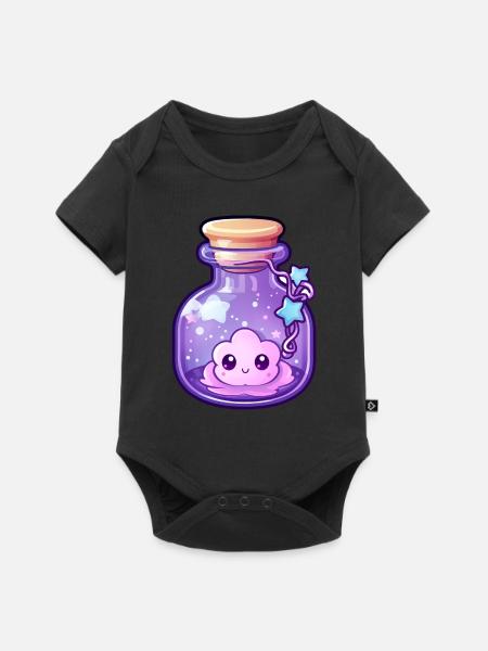 Potion Kawaii mignonne - Body à manches courtes Premium Bébé - noir
