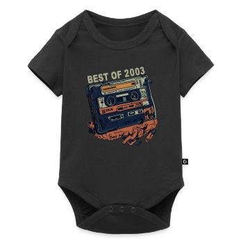 2003 vintage 2003 cassette - Vintage since 2003 - Baby Premium short-sleeve bodysuit - black - Front