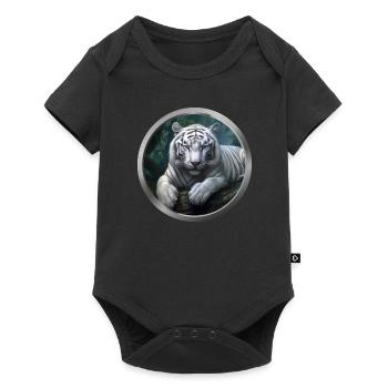 White Tiger Animal - Baby Premium short-sleeve bodysuit - black - Front