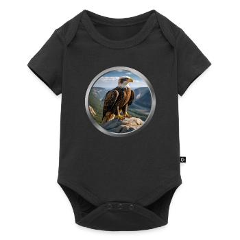 Eagle Animal - 4 - Baby Premium short-sleeve bodysuit - black - Front