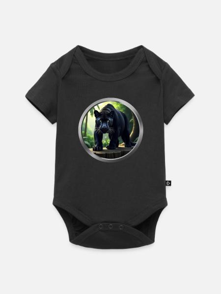Panther Animal - Baby Premium short-sleeve bodysuit - black