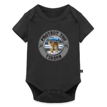 Protect the Tigers - Baby Premium short-sleeve bodysuit - black - Front