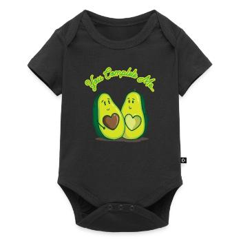 Avocado Love - You Complete Me - Couple Love - Baby Premium short-sleeve bodysuit - black - Front