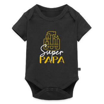 Super Papy Bricoleur - Body à manches courtes Premium Bébé - noir - Devant
