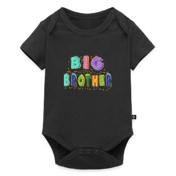 grand frère, promu grand frère Cadeau - Body à manches courtes Premium Bébé - noir - Devant