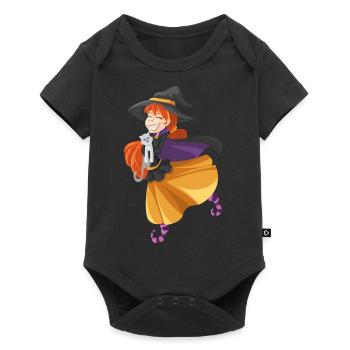 sorcière - Body à manches courtes Premium Bébé - noir - Devant