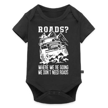 We Don’t Need Roads Jeep - Body à manches courtes Premium Bébé - noir - Devant