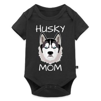Husky maman - Body à manches courtes Premium Bébé - noir - Devant