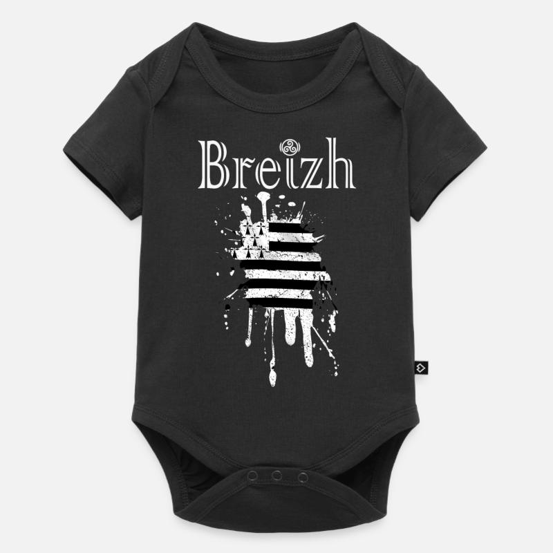 Breizh Bretagne - Body à manches courtes Premium Bébé - noir