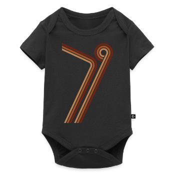 1979 79 braun - Baby Premium Kurzarmbody - Schwarz - Vorne