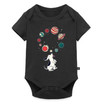 Funny dog - Baby Premium short-sleeve bodysuit - black - Front