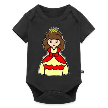 Princess Kids by The Manzanita´s - Baby Premium Kurzarmbody - Schwarz - Vorne