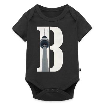 B erlin - Body à manches courtes Premium Bébé - noir - Devant