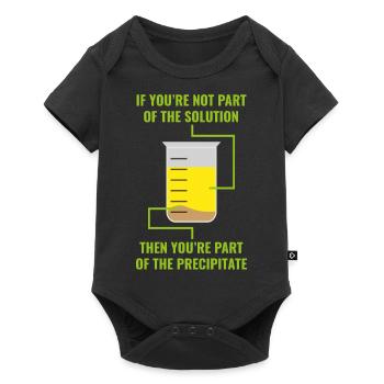 Solution precipitate Geschenk Chemie Wissenschaft - Baby Premium Kurzarmbody - Schwarz - Vorne