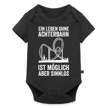 Achterbhan Kirmes Freizeitpark Vergnügungspark - Baby Premium Kurzarmbody - Schwarz - Vorne