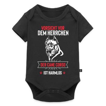 Cane Corso - Baby Premium Kurzarmbody - Schwarz - Vorne