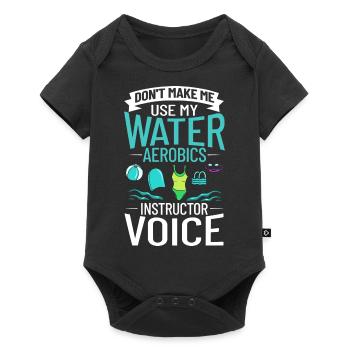 Water Aerobic Aquafitness Aqua Training Aqua - Baby Premium short-sleeve bodysuit - black - Front
