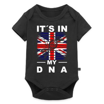 Royaume-Uni Drapeau Union Jack Drapeau Londres Royaume-Uni - Body à manches courtes Premium Bébé - noir - Devant