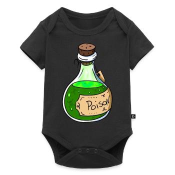 Bouteille de poison - Body à manches courtes Premium Bébé - noir - Devant