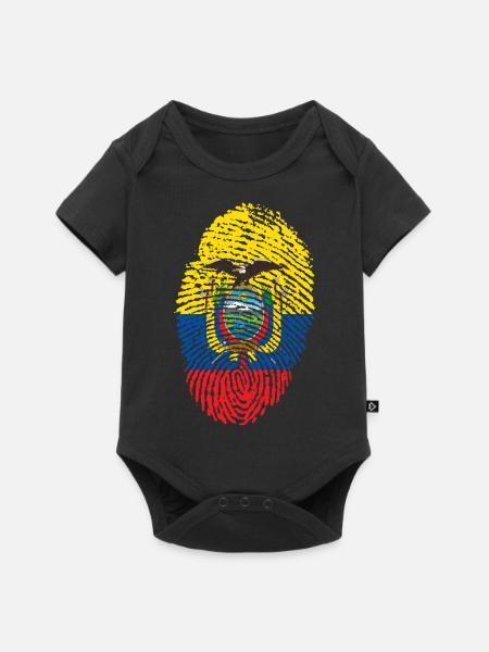 Ecuador - Baby Premium Kurzarmbody - Schwarz