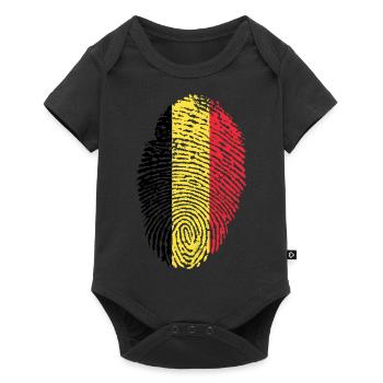 Drapeau de la Belgique - Body à manches courtes Premium Bébé - noir - Devant