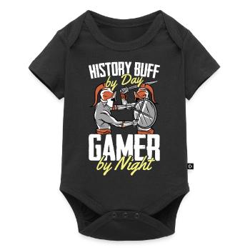 Spruch für Geschichte Liebhaber Zocker Gamer und - Baby Premium Kurzarmbody - Schwarz - Vorne