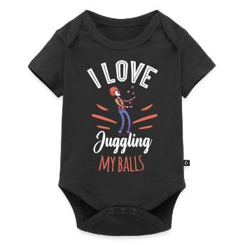 Motif de cirque pour les fans de Krimes et de clowns - Body à manches courtes Premium Bébé - noir - Devant