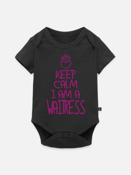 Best Bedienung ever Bedienung Geschenk - Baby Premium Kurzarmbody - Schwarz