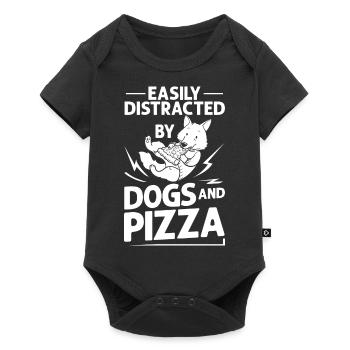 Pizza Dog Food Pizzeria Italian Puppies - Baby Premium short-sleeve bodysuit - black - Front