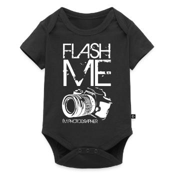 Flash Me I am Photographer - Baby Premium short-sleeve bodysuit - black - Front