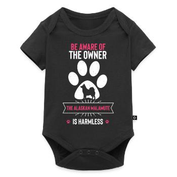 Alaskan Malamute Dog - Baby Premium short-sleeve bodysuit - black - Front