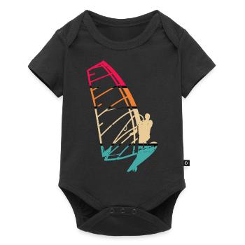 Kitesailing - Baby Premium short-sleeve bodysuit - black - Front