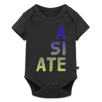 A SI ATE. Merveilleux NOUVEAU design par Maximum Design !! - Body à manches courtes Premium Bébé - noir - Devant