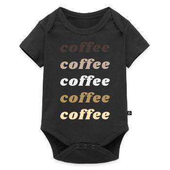 Kaffee - Baby Premium Kurzarmbody - Schwarz - Vorne