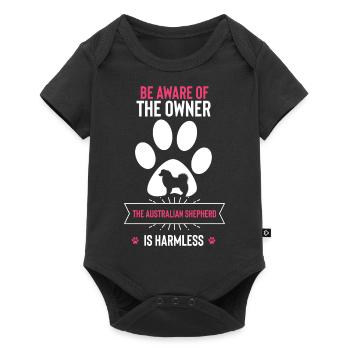Australian Shepherd Gift - Baby Premium short-sleeve bodysuit - black - Front