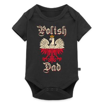 Poland Father Polish - Baby Premium short-sleeve bodysuit - black - Front