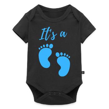 Annonce de bébé - Garçon - Grossesse - Body à manches courtes Premium Bébé - noir - Devant