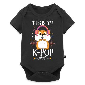 Hamster K-Pop - Body à manches courtes Premium Bébé - noir - Devant