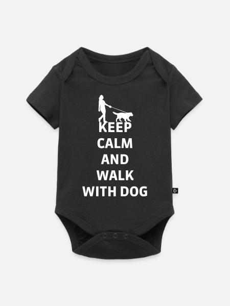 Hund Dog - Baby Premium Kurzarmbody - Schwarz
