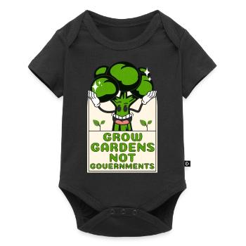 Grow Gardens Not Government - Baby Premium short-sleeve bodysuit - black - Front