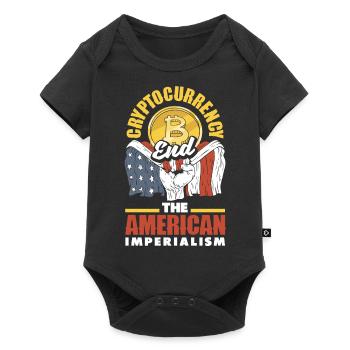 Cryptocurrency End The American Imperialism BTC - Baby Premium short-sleeve bodysuit - black - Front