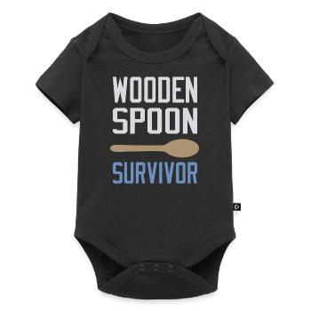 Survivant de la cuillère en bois - Body à manches courtes Premium Bébé - noir - Devant