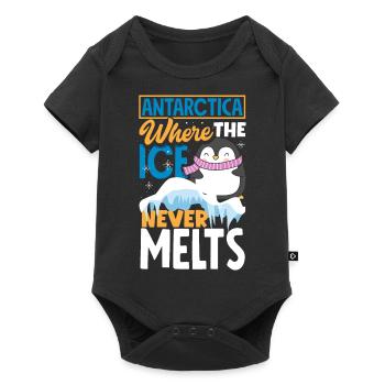 Antarctica where the ice never melts Expedition - Baby Premium short-sleeve bodysuit - black - Front