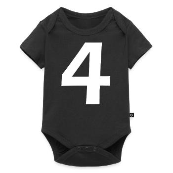 4 - Baby Premium short-sleeve bodysuit - black - Front