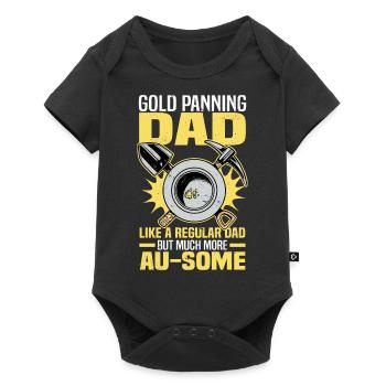 Dictons d’orpaillage | Dons d’or miniers d’or - Body à manches courtes Premium Bébé - noir - Devant