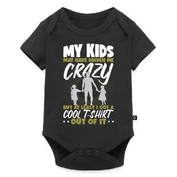 Funny Dad Joke Father's Day Daughters Kids Dad - Baby Premium short-sleeve bodysuit - black - Front