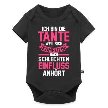 Marraine Tante - Body à manches courtes Premium Bébé - noir - Devant
