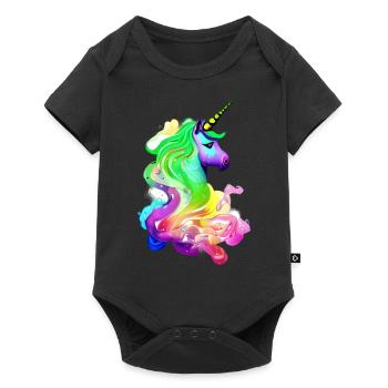 Unicorn Mythical Animal Girl Unicorns Unicorn - Baby Premium short-sleeve bodysuit - black - Front