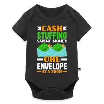 Cash Stuffing Saving Money, One Envelope at a Time - Baby Premium short-sleeve bodysuit - black - Front